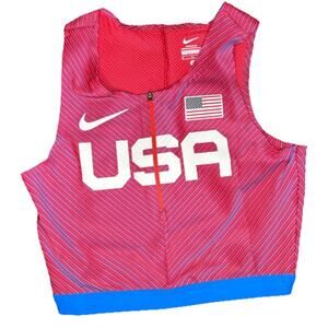 Nike USA International Team Pro Elite Crop Top AO8736-602 Size Women’s Small